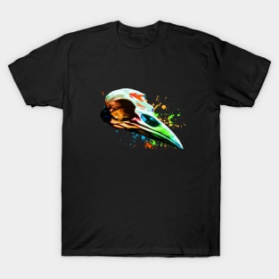 Raven colorful skull design T-Shirt